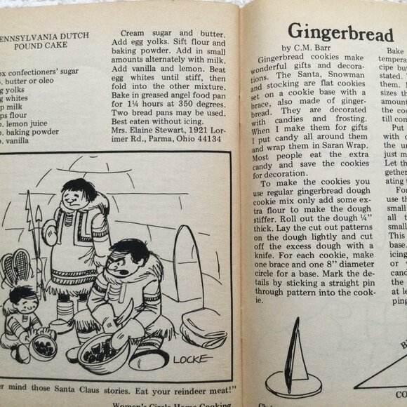 Women's Circle Christmas Special 1977 Recipes-Party Planning-Gifts Decorations - Picture 3 of 4